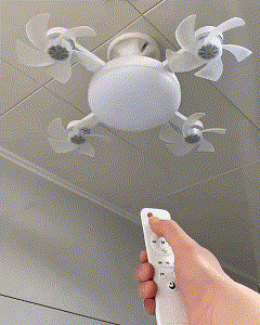 SkyCool Pro💡Lámpara de Techo con 4 Ventiladores Integrados ✨SUPER PROMO✨