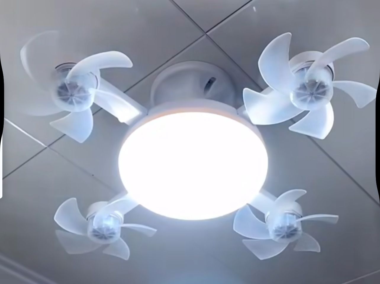 SkyCool Pro💡Lámpara de Techo con 4 Ventiladores Integrados ✨SUPER PROMO✨