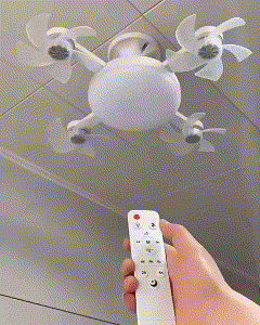 SkyCool Pro💡Lámpara de Techo con 4 Ventiladores Integrados ✨SUPER PROMO✨